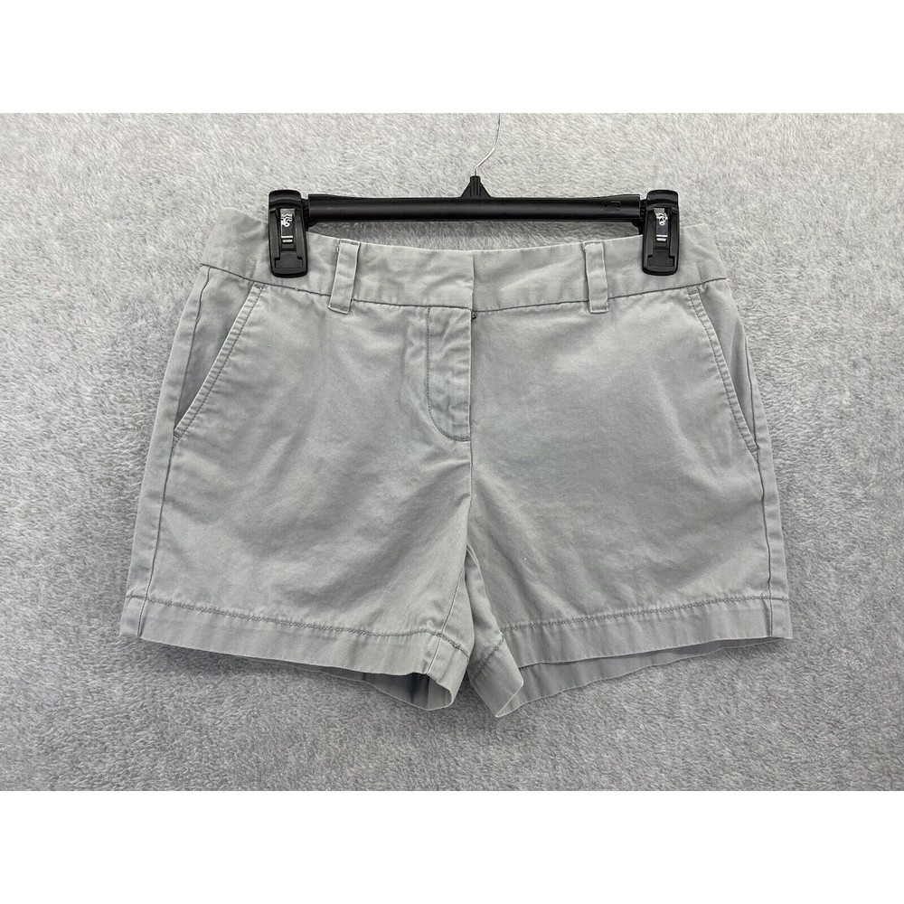 LOFT by Ann Taylor Women's Chino Shorts Gray Size 2 Solid 100% Cotton 2in inseam